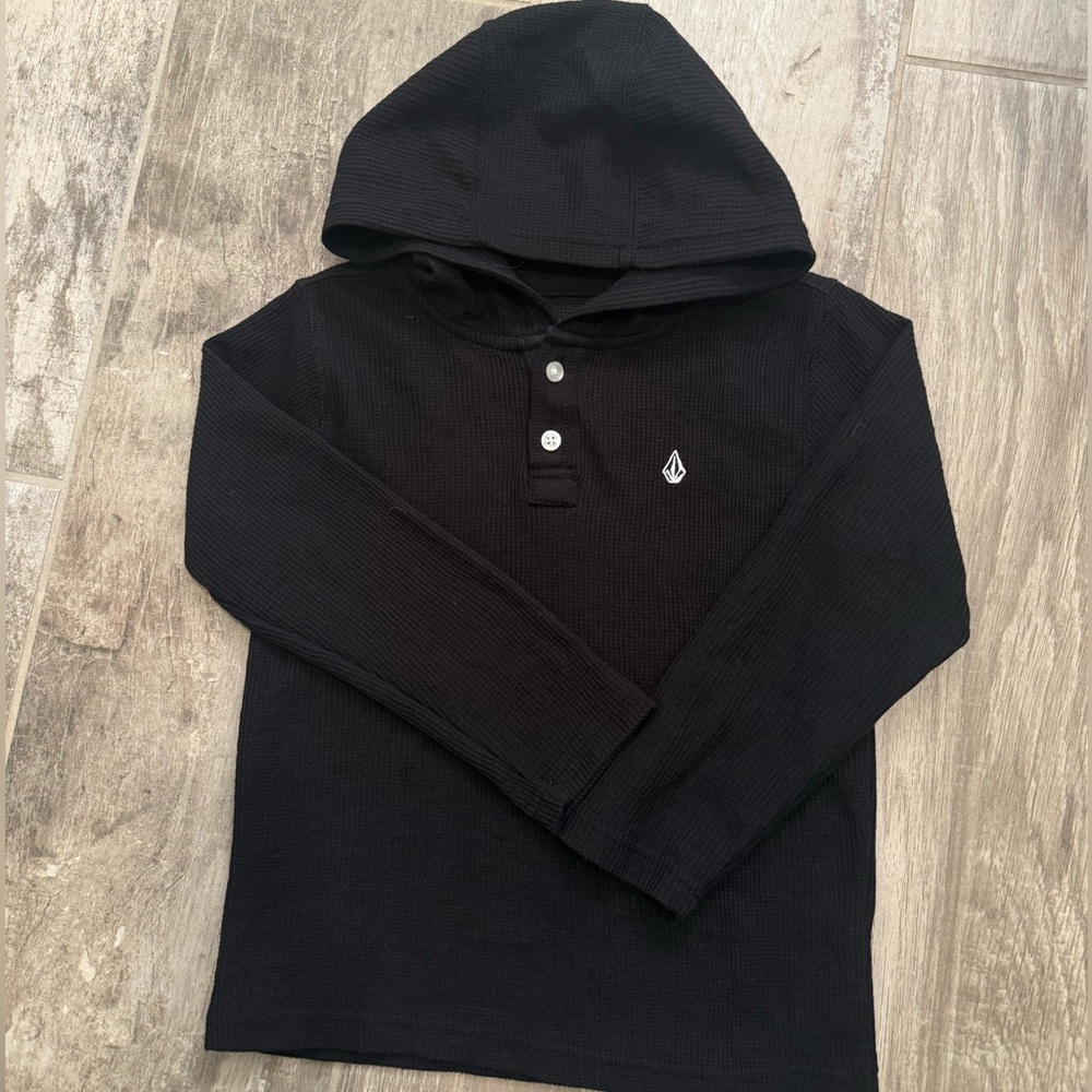 Volcom Kids Black Hooded Sweatshirt
